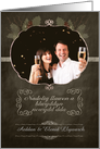 Welsh Customizable Christmas Photo Card, chalkboard effect card