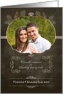 Czech Customizable Christmas Photo Card, chalkboard effect card