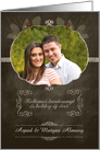 Hungarian Customizable Christmas Photo Card, chalkboard effect card