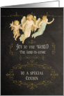 Merry Christmas to my cousin, chalkboard effect card