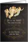 To our pastor and his wife, angels, chalkboard effect card