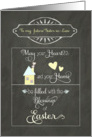 Easter Blessings to my future sister-in-law, chalkboard effect card