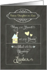 Easter Blessings to my future daughter-in-law, chalkboard effect card