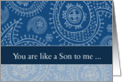 You are like a son to me, Happy Father’s Day card