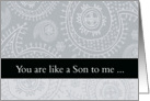 You are like a son to me, Happy Father’s Day card