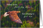 Recovery encouragement, eagle soaring card