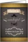 Have a wonderful Father-in-Law Day, estranged Father-in-Law, retro card