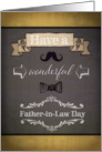 Have a wonderful Father-in-Law Day, estranged Father-in-Law, retro card