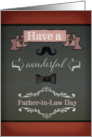 Have a wonderful Father-in-Law Day, estranged Father-in-Law, retro card