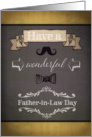 Have a wonderful Father-in-Law Day, retro card