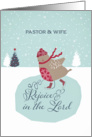For pastor and his wife, Rejoice in the Lord, Christmas card