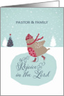 For pastor and his family, Rejoice in the Lord, Christmas card