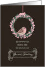 For Mum and Dad, Season’s Tweetings, robin and wreath card