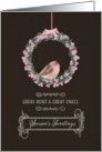 For my Great Aunt and Great Uncle, Season’s Tweetings, robin, wreath card