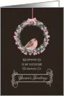 For Foster Dad, Season’s Tweetings, robin & wreath card