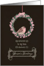 To my boss, Season’s Tweetings, robin & wreath card