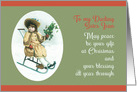 To my Darling Sister Jean, Vintage Christmas card