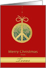 Merry Christmas from Texas, Peace Sign card