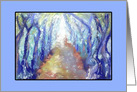 The Way, Hang in there, Pastel drawing, Impressionist card