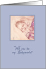 will you please be my godparents, blue card