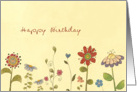 flowers, happy birthday, Christian Birthday card