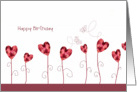 happy birthday, Christian birthday card, Psalm 139, roses & hearts card
