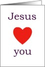 jesus loves you, Christian greeting card, card