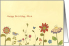 Happy birthday to my Mom, flowers card