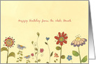 Happy Birthday from the whole Bunch, Little Flowers, card