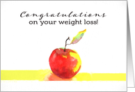 Congratulations on your weight loss, Apple, Painting card