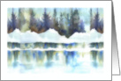 winter snowscape, it’s Christmas time card