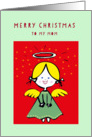 Merry Christmas to my Mom, Angel card