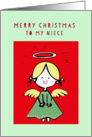 Merry Christmas to my Niece, angel card