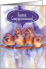 buon compleanno, Italian Happy birthday, singing birds card