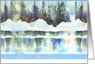 German Merry Christmas, Frohe Weihnachten, Watercolor Painting card
