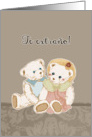 te extrano, I miss you in Spanish, teddybears card