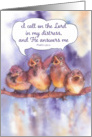 I call on the lord, Encouraging Scripture, sparrows and the gospel card