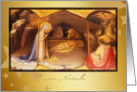 buon natale, merry christmas in Italian, josef and mary, nativity card