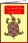 Happy Easter to my Niece, Easter Turtle card