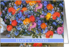 Easter Blessings, Spring Flowers card