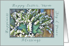 Happy Easter, Mom, Lily of the Valley card