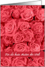 To the best Mom in the World, German Happy Mother’s Day Card, Roses card