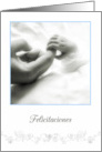 felicitaciones nacimiento beb, congratulations baby boy in Spanish card