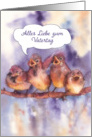 Happy Father’s Day in German, alles Liebe zum Vaterstag, sparrows card