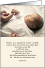 Isaiah 46:3 I have created you and cared for you since you were born card