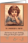 Happy Birthday to a special friend card