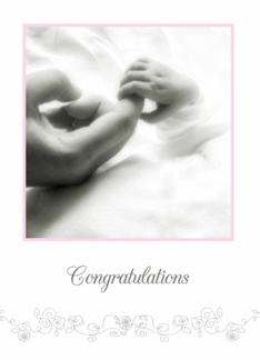 Congratulations daughter and son-in-law on the birth of your daughter Greeting Card