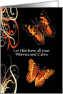 1 Peter 5:7 Let him have all your worries and cares card