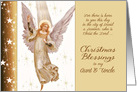 Aunt & Uncle, Luke 2:11, Christmas Blessings, Angel card