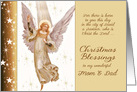 To my wonderful Mom & Dad, Luke 2:11, Christmas Blessings card